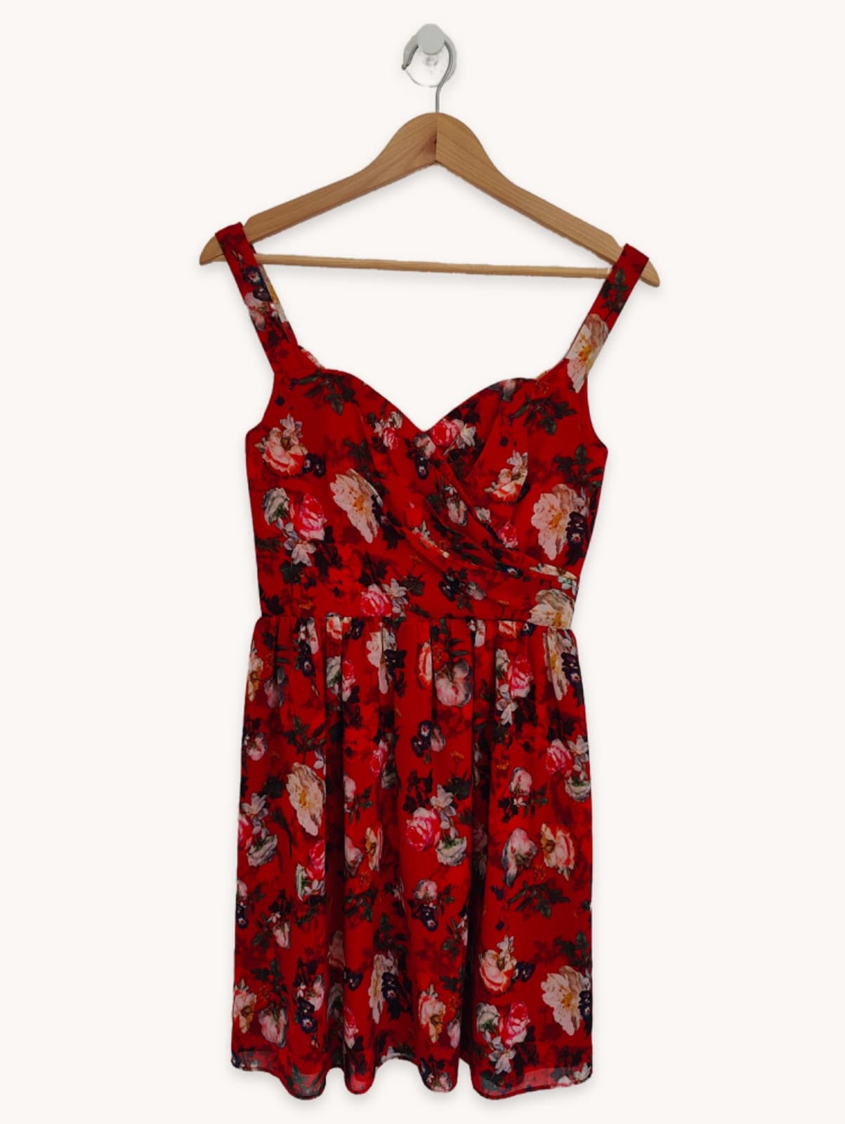 The Kooples jurk met rode bloemenprint – Maat S
