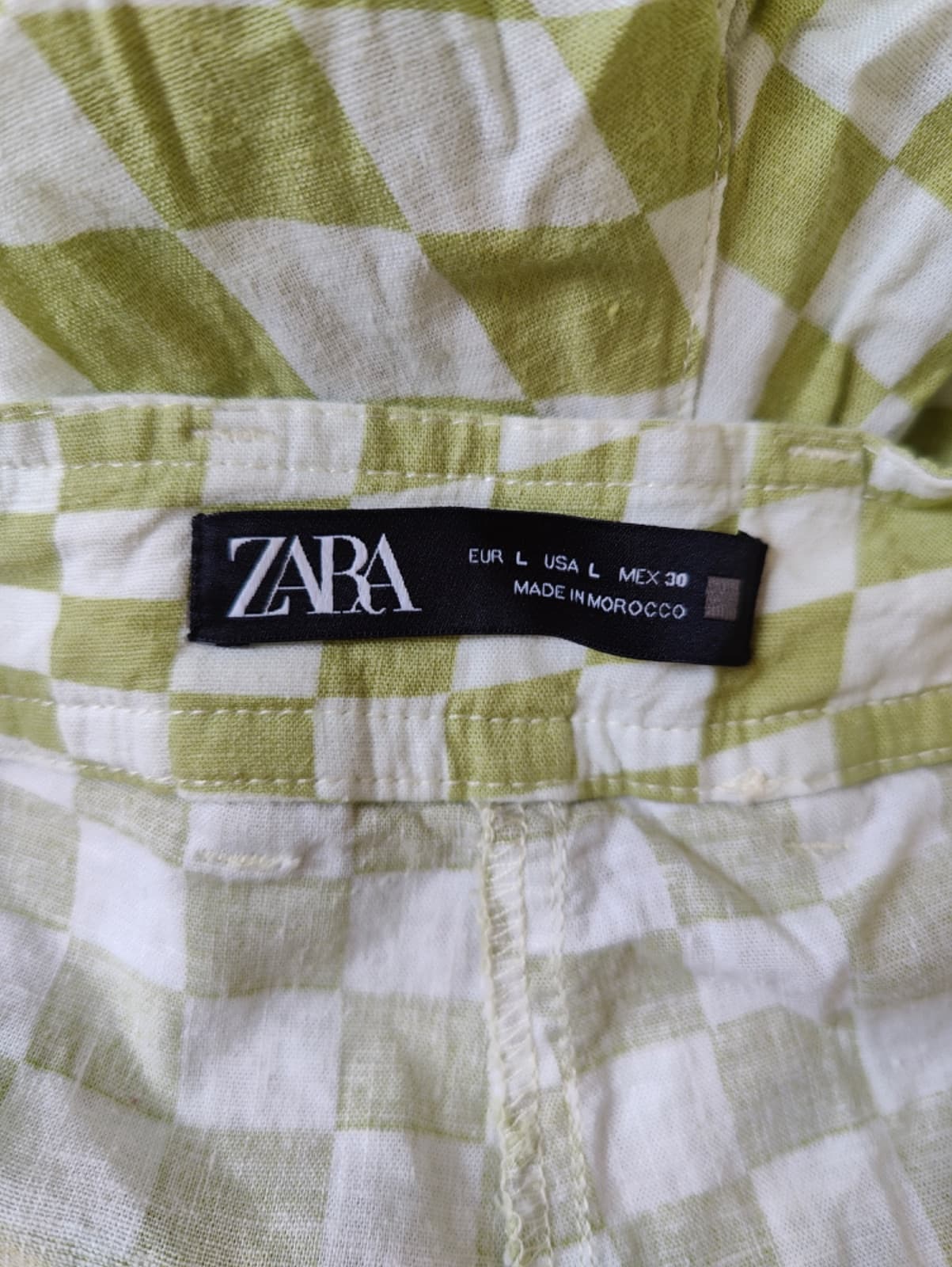 Pantalon Zara à imprimé damier – Taille L — photo 5