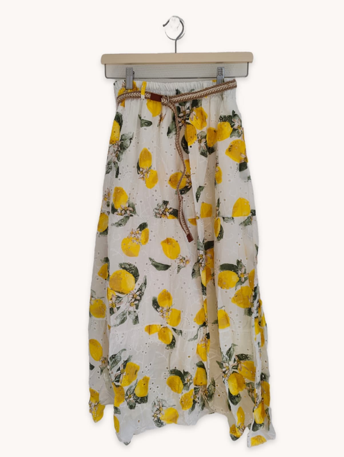 Long skirt with lemon print – Size S