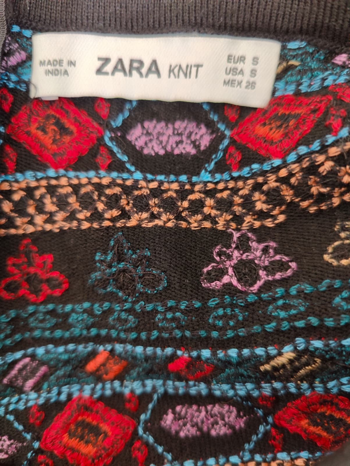 Short Zara à broderies ethniques – Taille S — photo 4