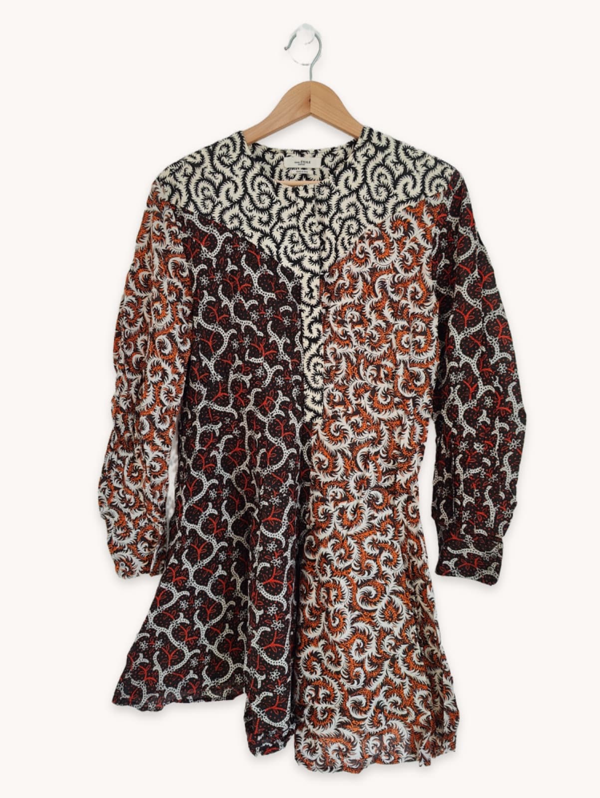 Isabel Marant Étoile jurk met patchworkprint – Maat 36