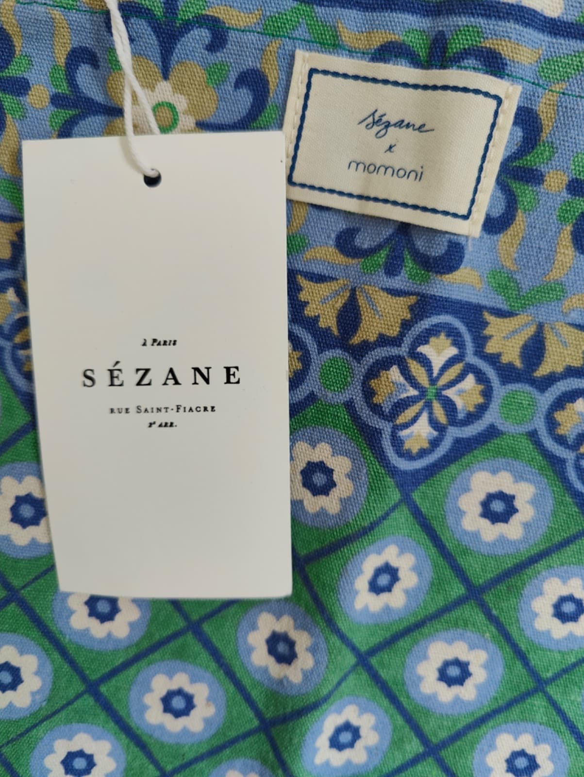 Sac cabas Sézane x Momoni en coton imprimé — photo 5