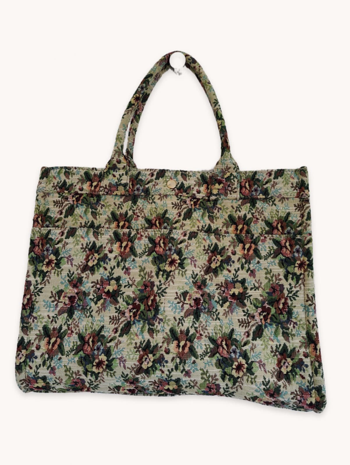 Sézane shopper in bloemenjacquard