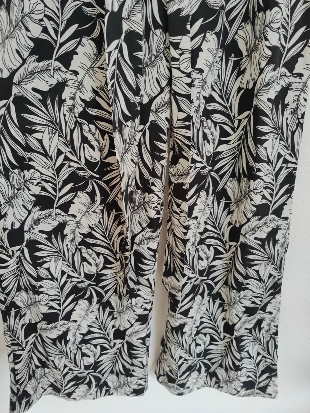 Pantalon large imprimé feuillage Mango – Taille XS — photo 3
