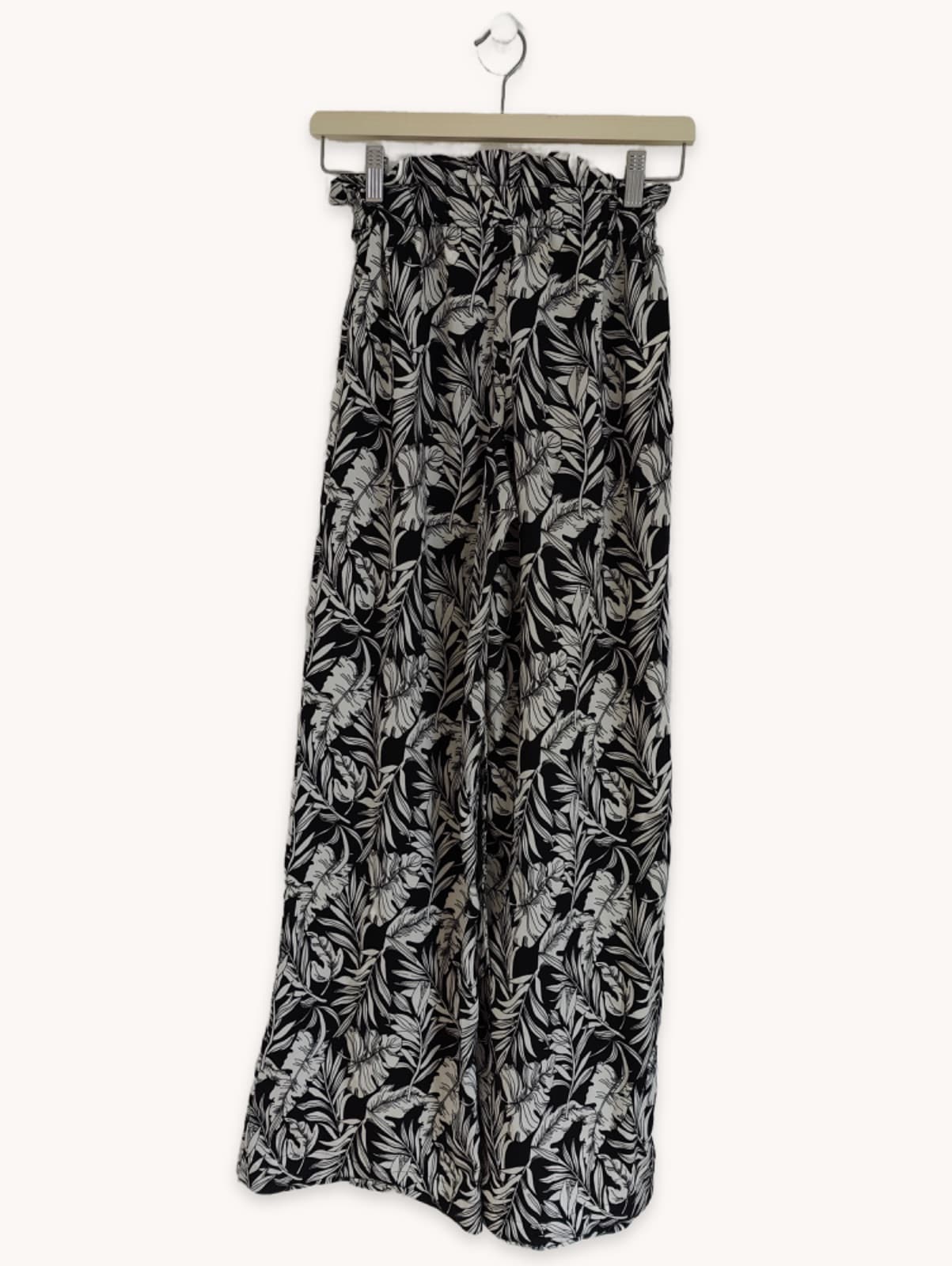 Pantalon large imprimé feuillage Mango – Taille XS — photo 4