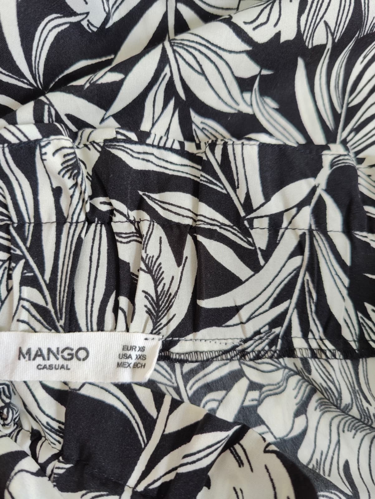 Pantalon large imprimé feuillage Mango – Taille XS — photo 5